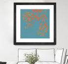 Shire I by Ricki Mountain on GIANT ART - red floral