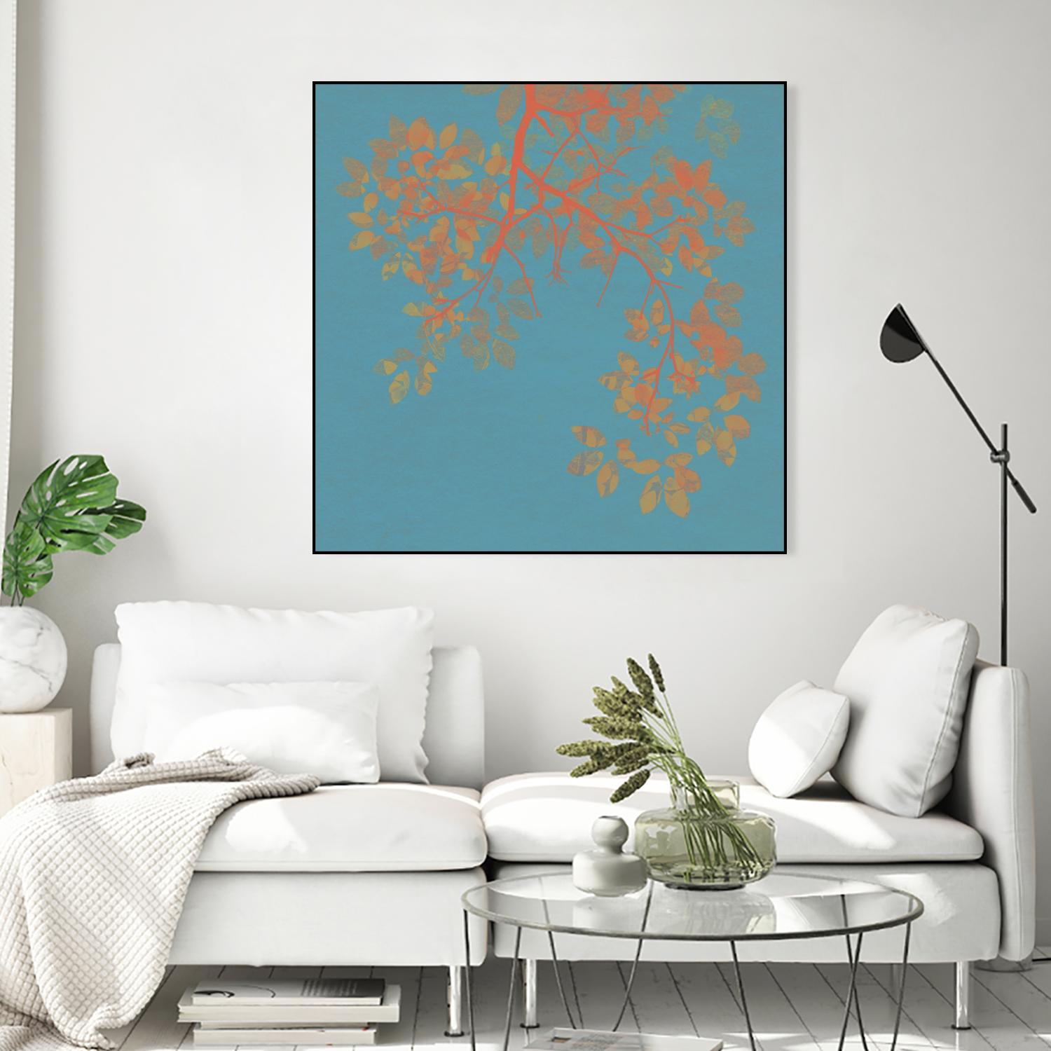 Shire I by Ricki Mountain on GIANT ART - red floral