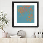 Shire I by Ricki Mountain on GIANT ART - red floral