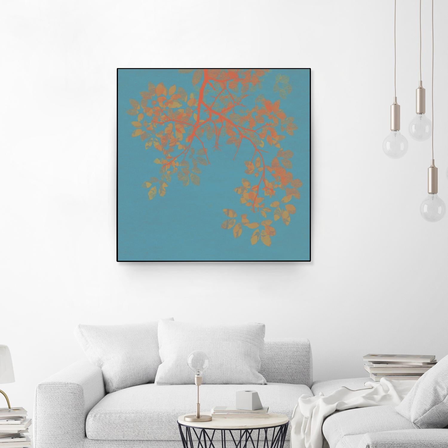 Shire I by Ricki Mountain on GIANT ART - red floral