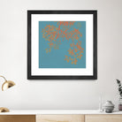 Shire I by Ricki Mountain on GIANT ART - red floral