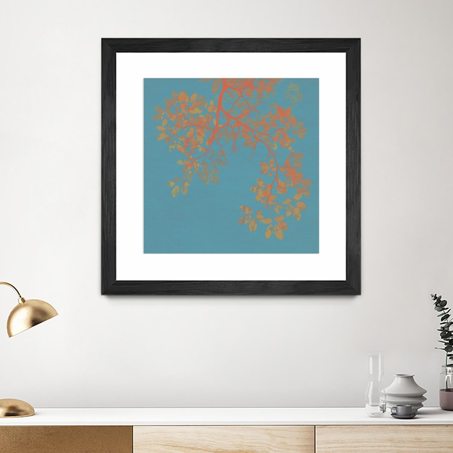 Shire I by Ricki Mountain on GIANT ART - red floral