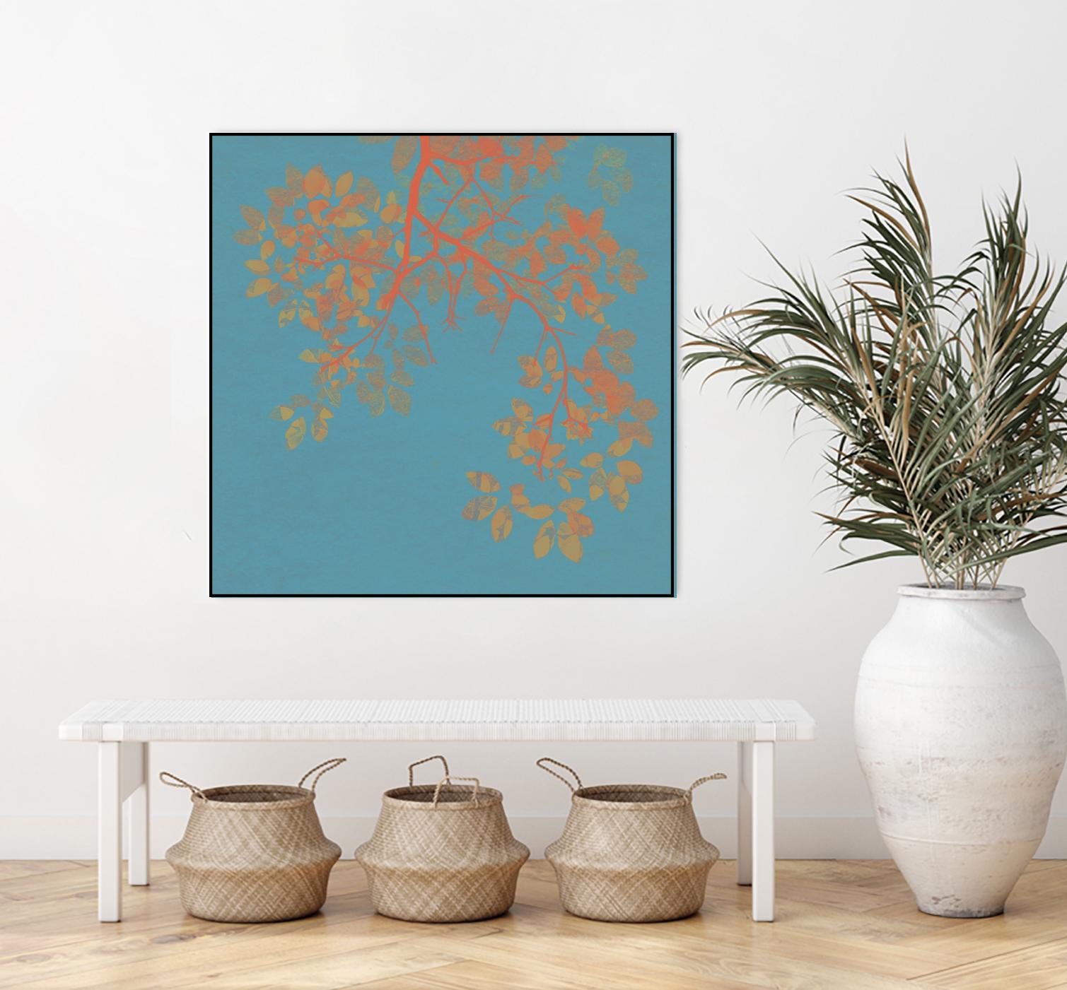 Shire I by Ricki Mountain on GIANT ART - red floral