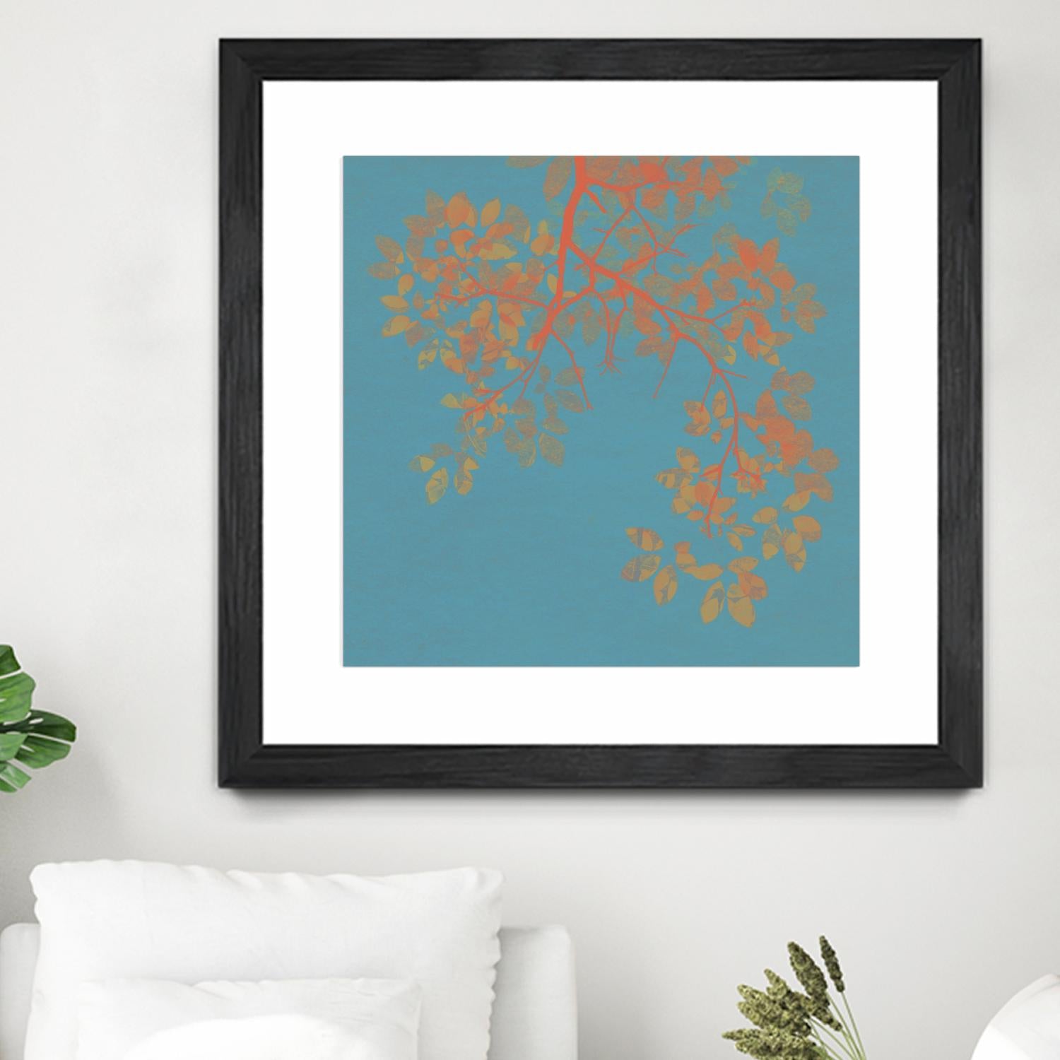 Shire I by Ricki Mountain on GIANT ART - red floral