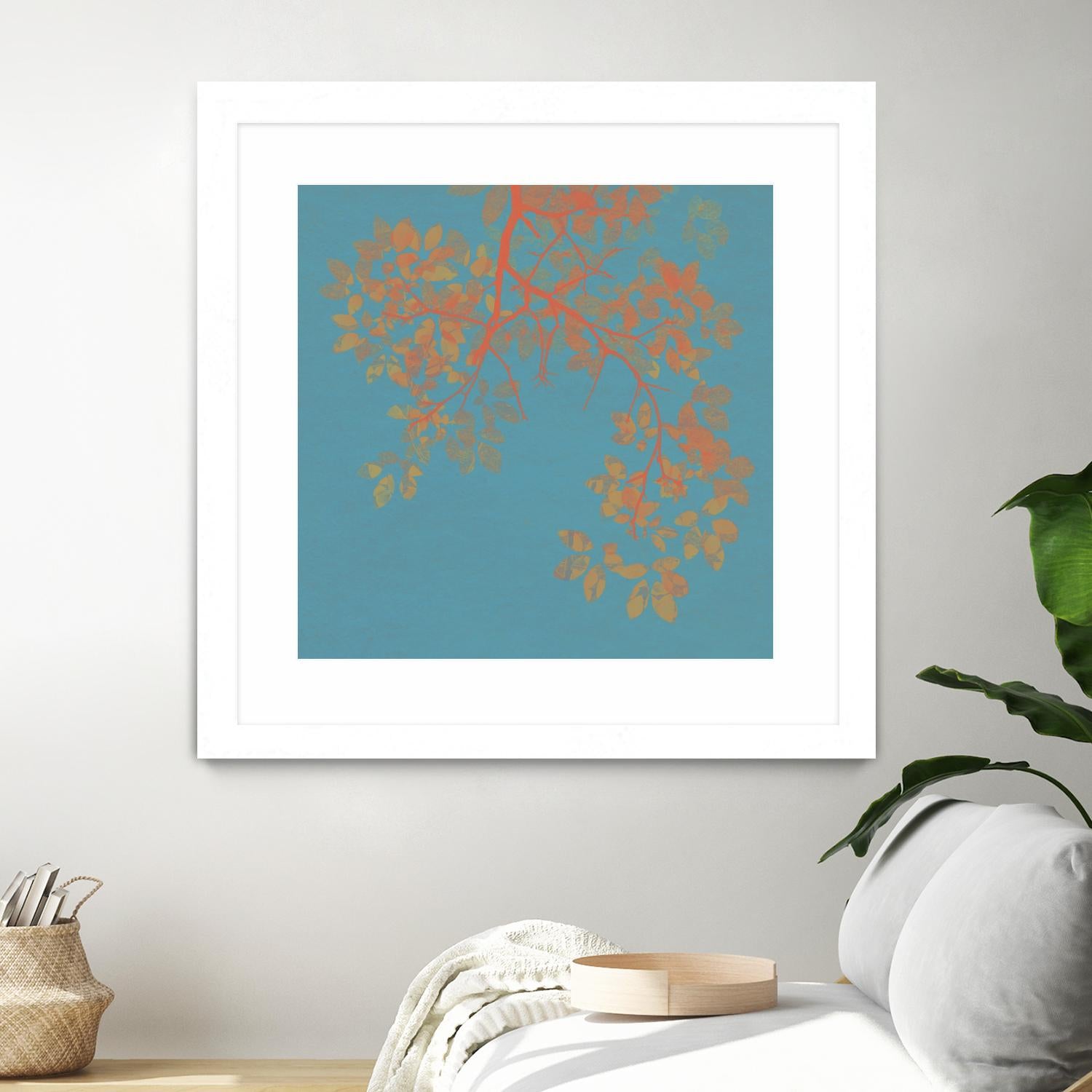 Shire I by Ricki Mountain on GIANT ART - red floral