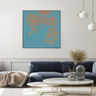 Shire I by Ricki Mountain on GIANT ART - red floral