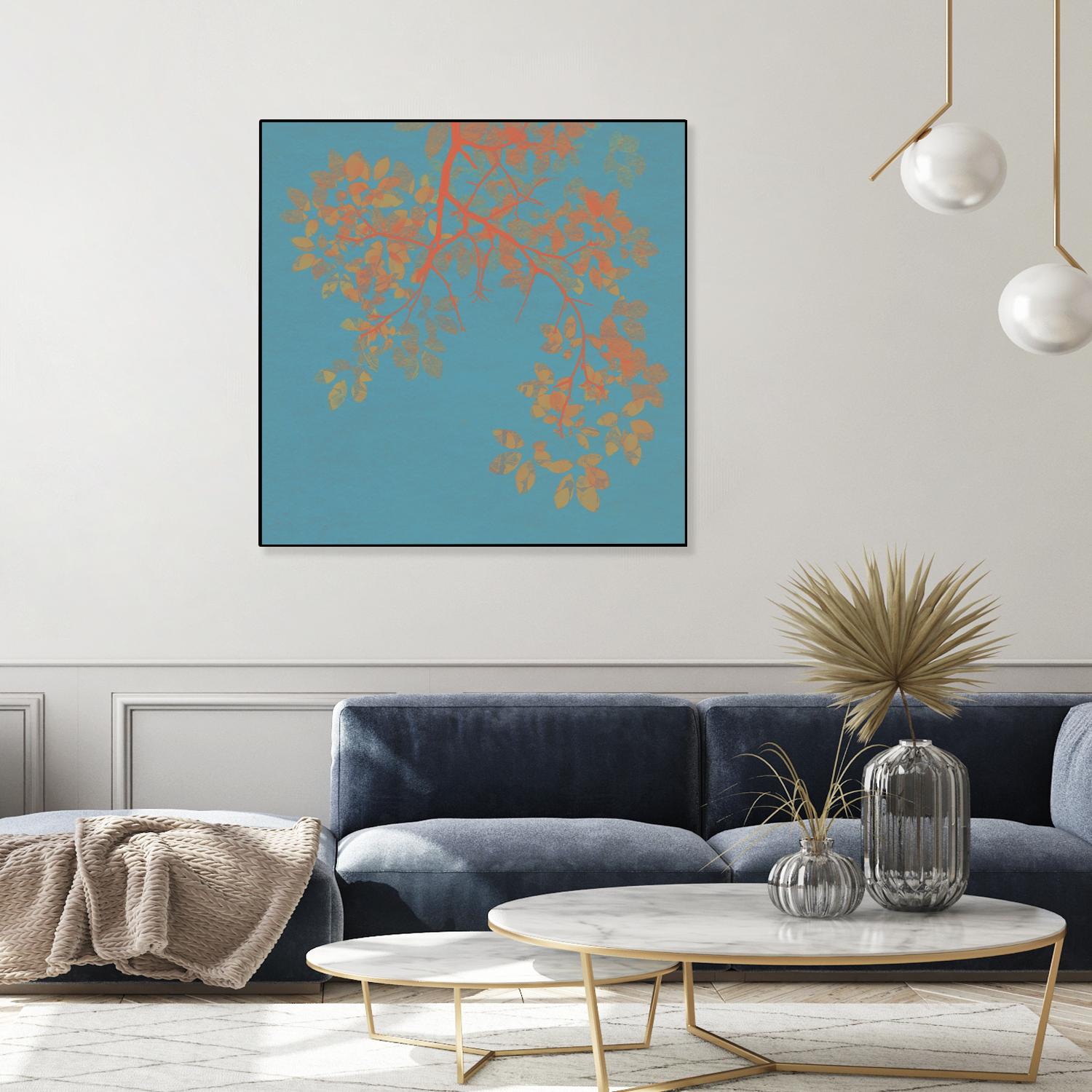 Shire I by Ricki Mountain on GIANT ART - red floral
