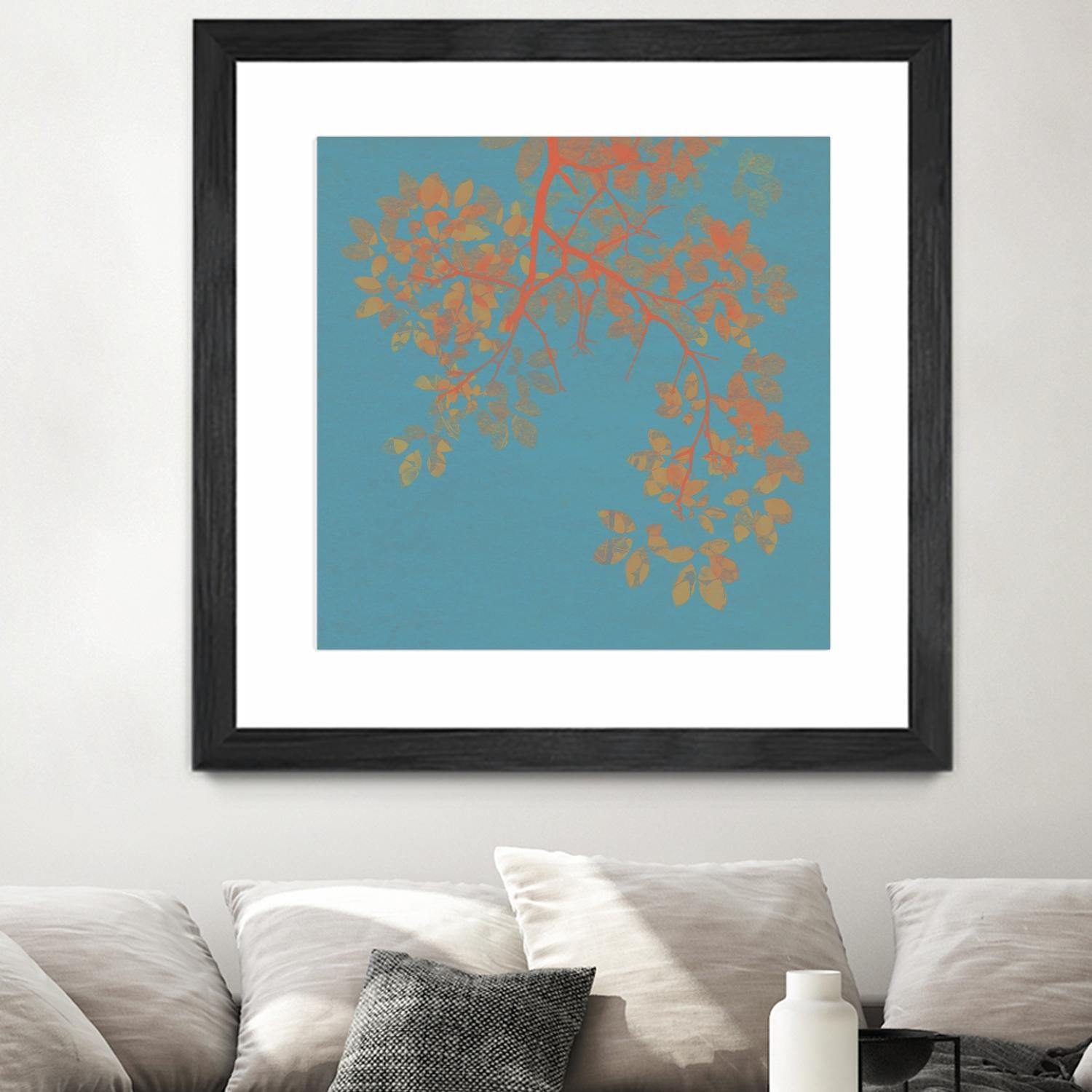Shire I by Ricki Mountain on GIANT ART - red floral