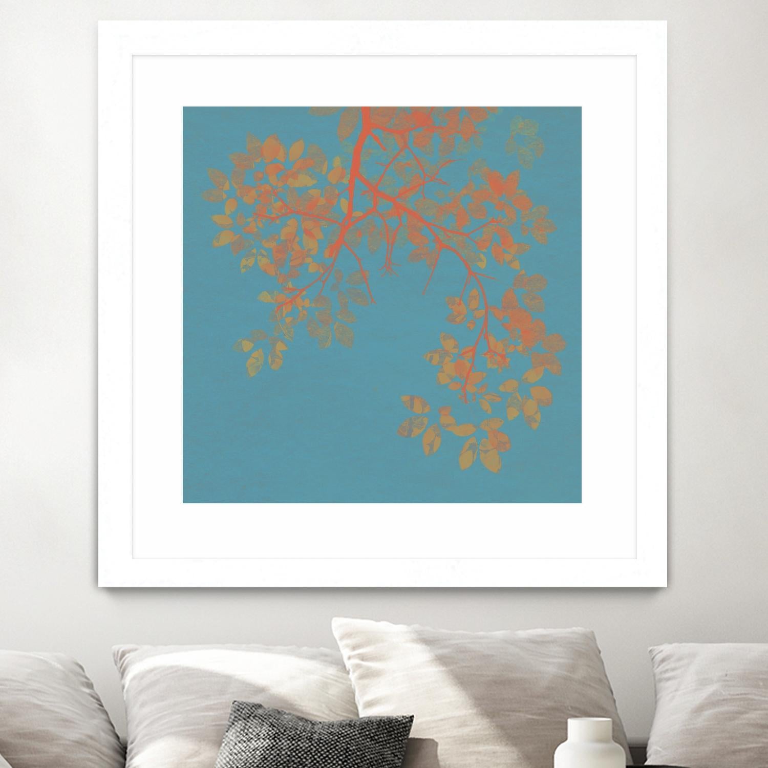Shire I by Ricki Mountain on GIANT ART - red floral
