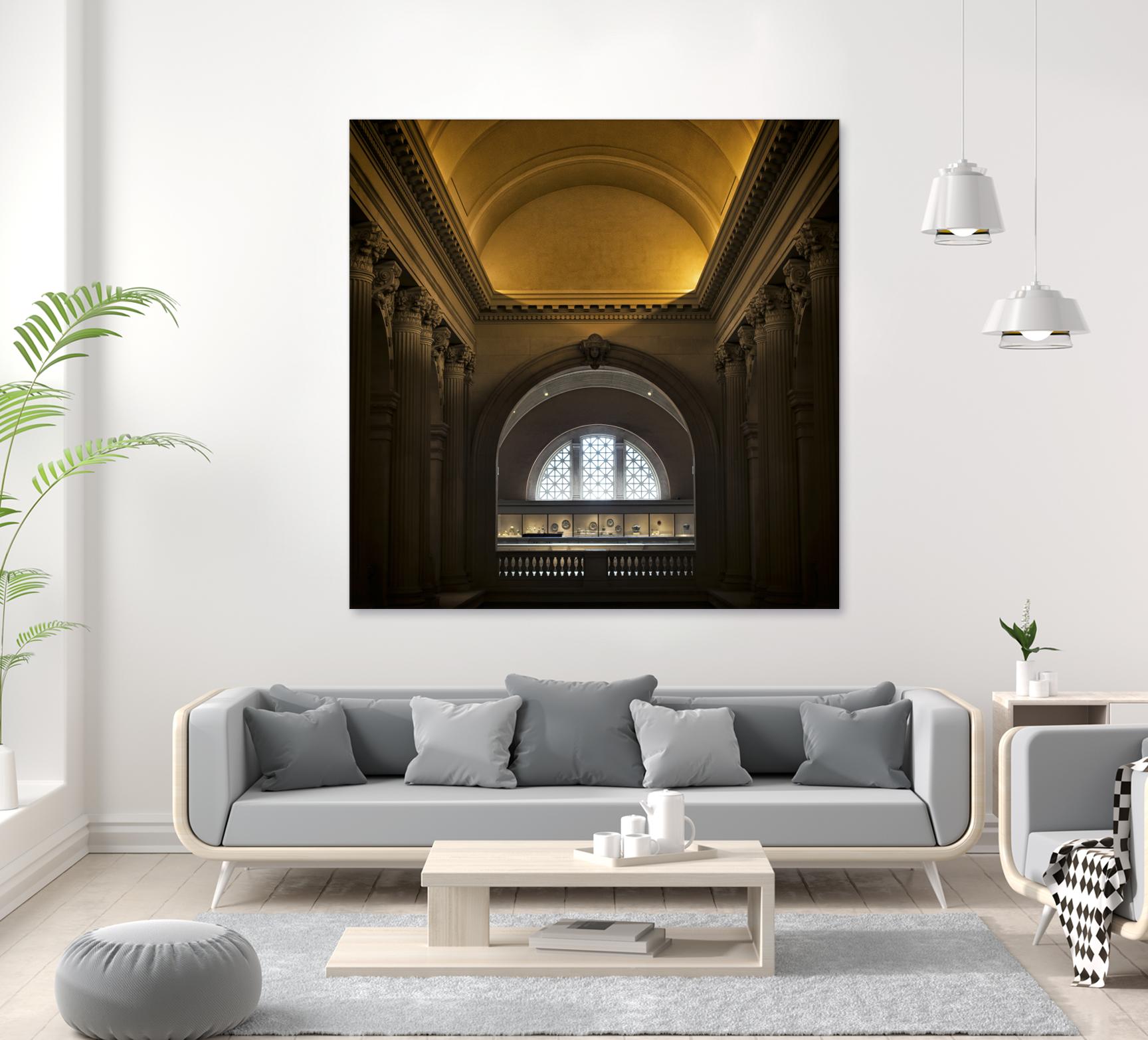 Museum I by Robert Schenck on GIANT ART - brown architectural