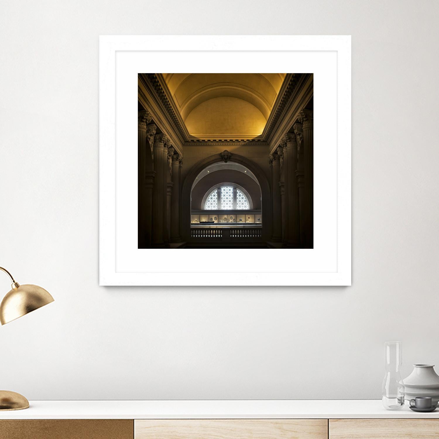 Museum I by Robert Schenck on GIANT ART - brown architectural