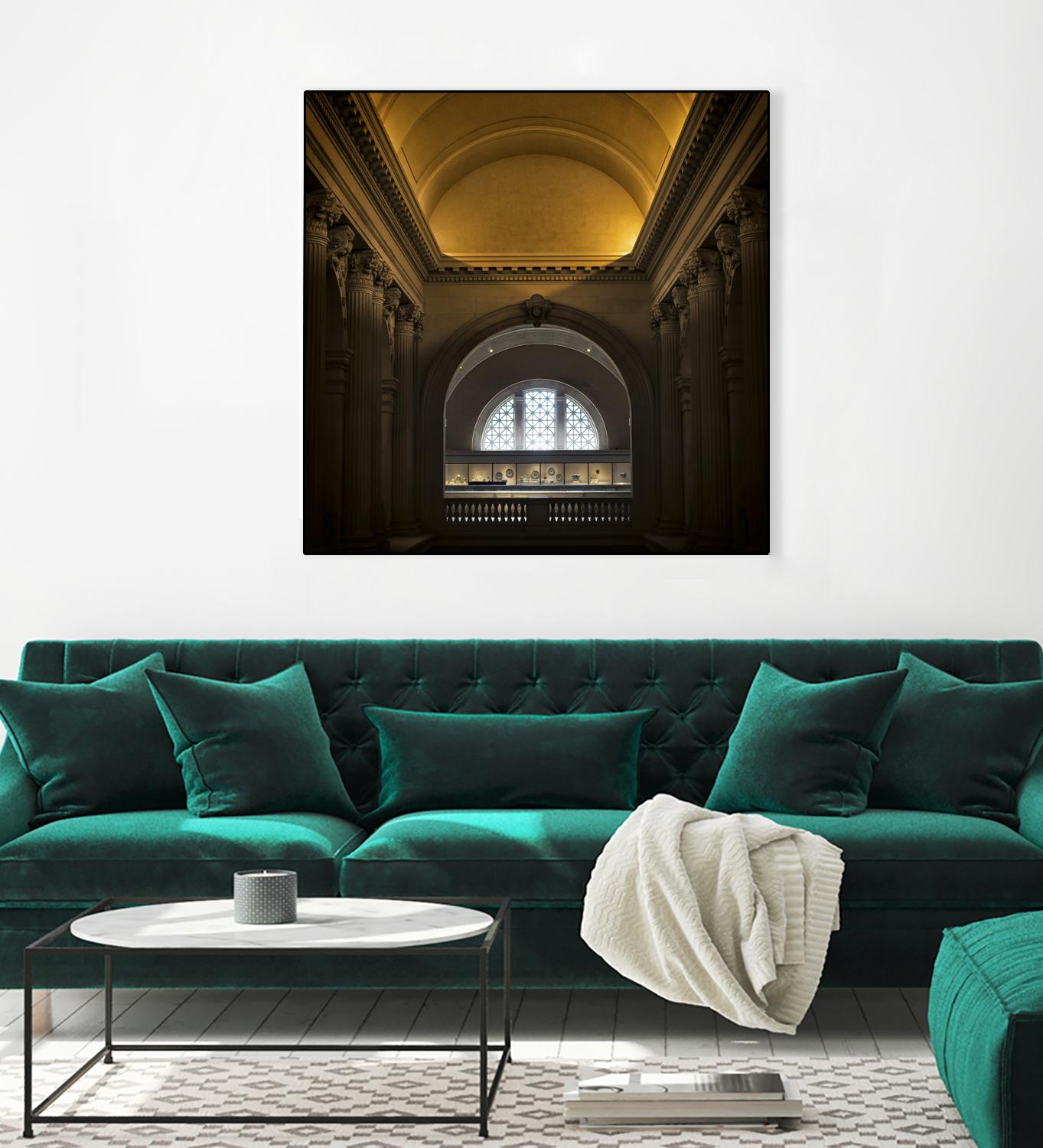 Museum I by Robert Schenck on GIANT ART - brown architectural