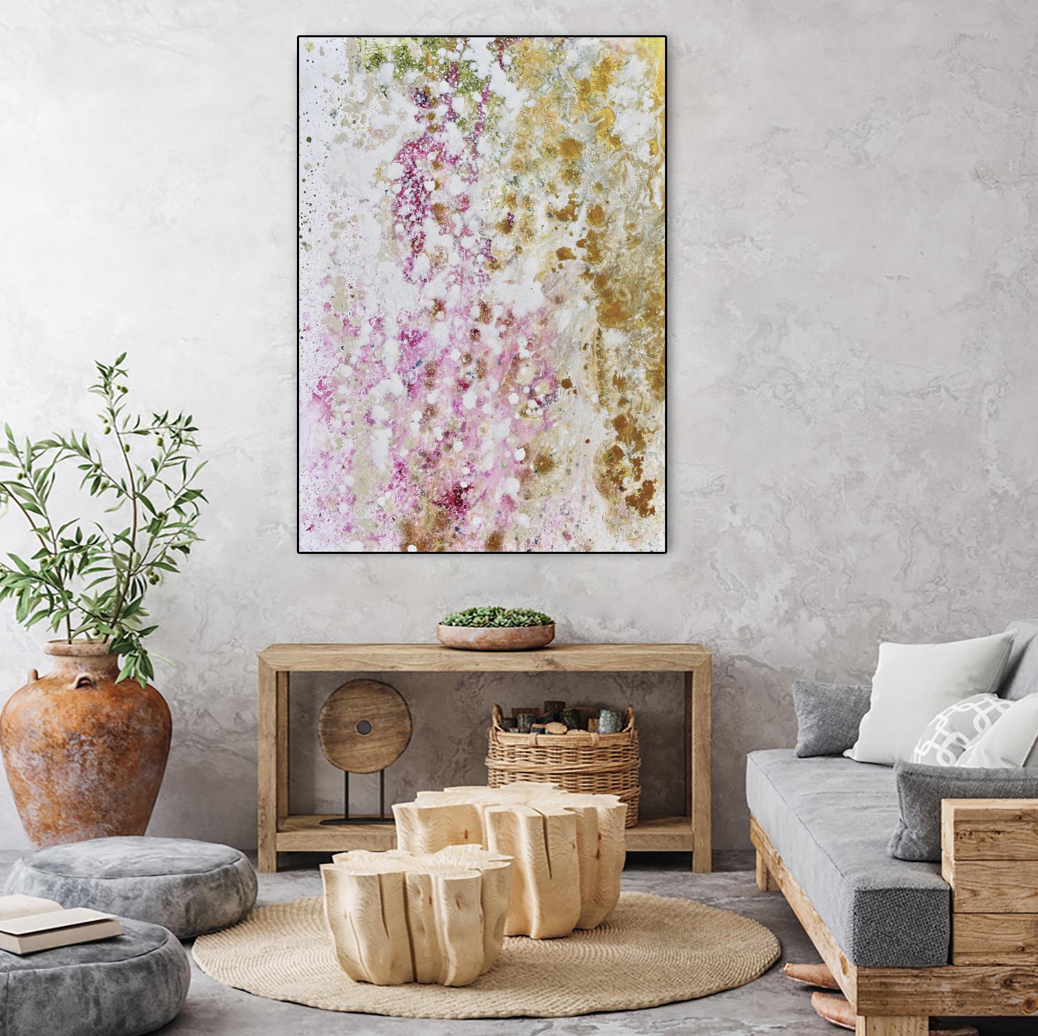 Pink Modern II by Michelle Rivera on GIANT ART - pink abstract