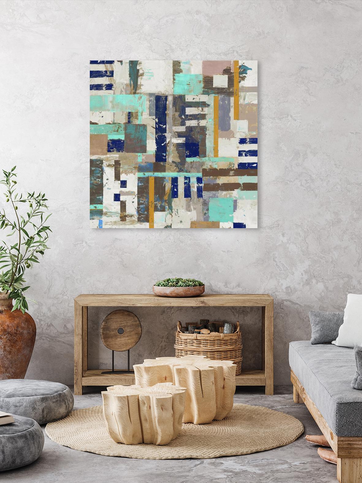 Acres I by Edward Selkirk on GIANT ART - blue abstract