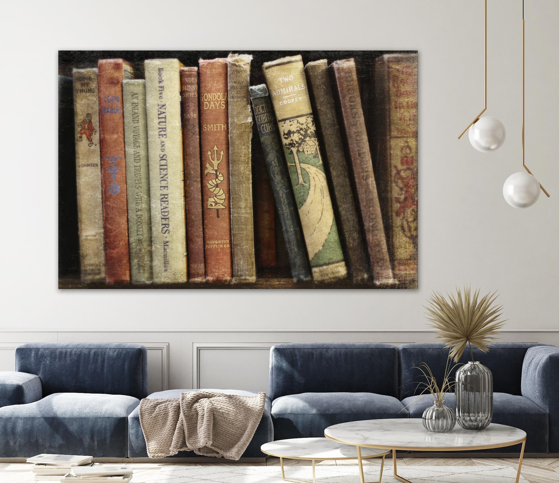 Vintage Book Collection III by Sylvia Cook on GIANT ART - white leisure