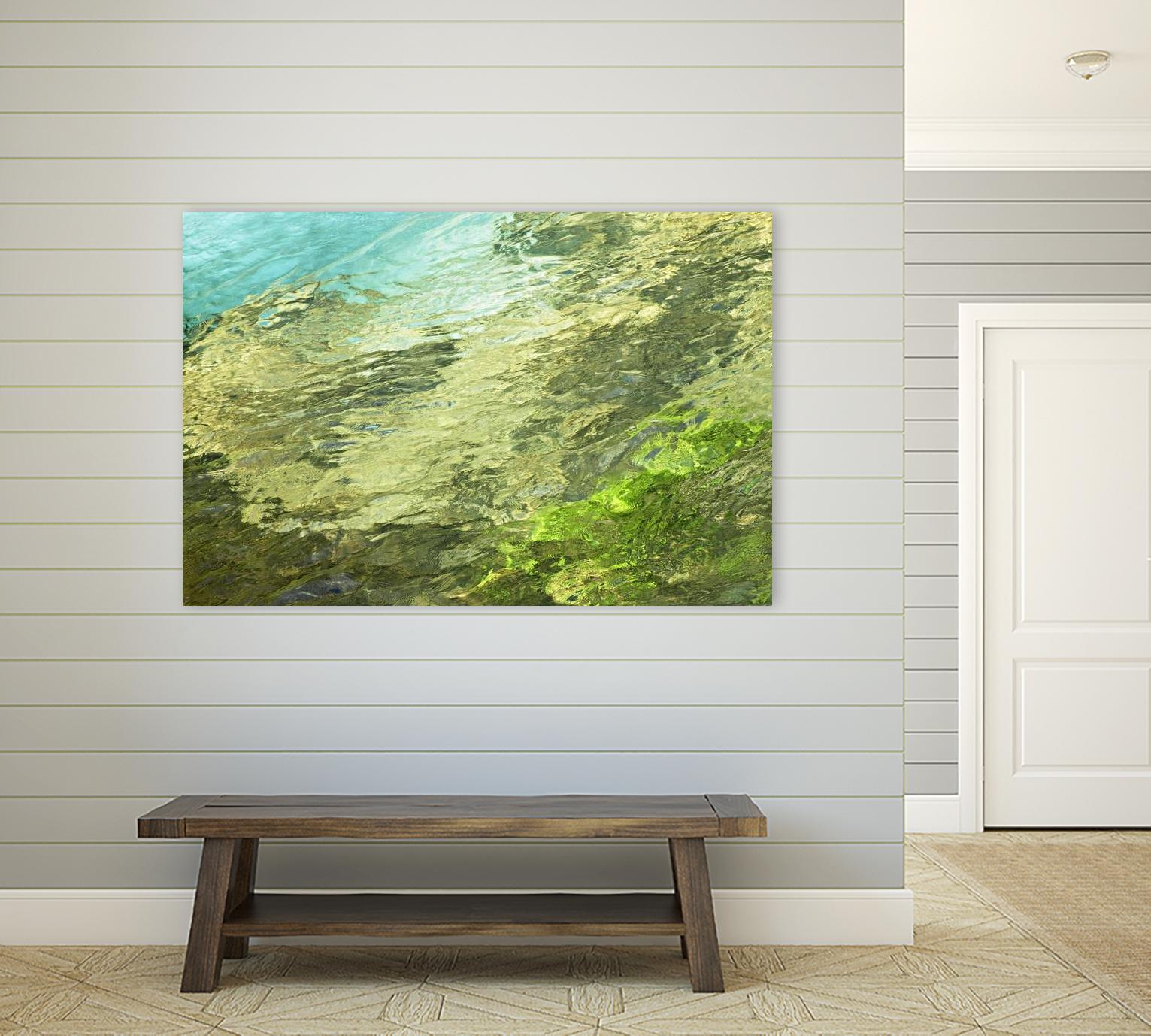 Fontaine Abstract III by Steven Crainford on GIANT ART - green abstract