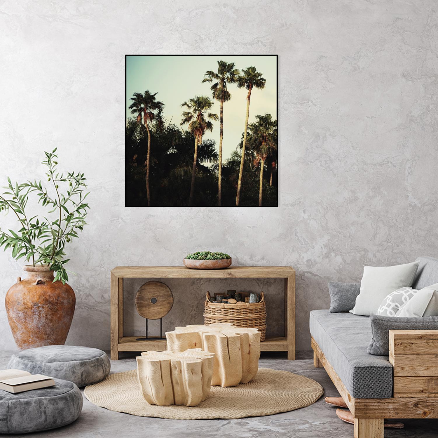Beverly Hills I by Chelsea Victoria on GIANT ART - green botanical palm tree