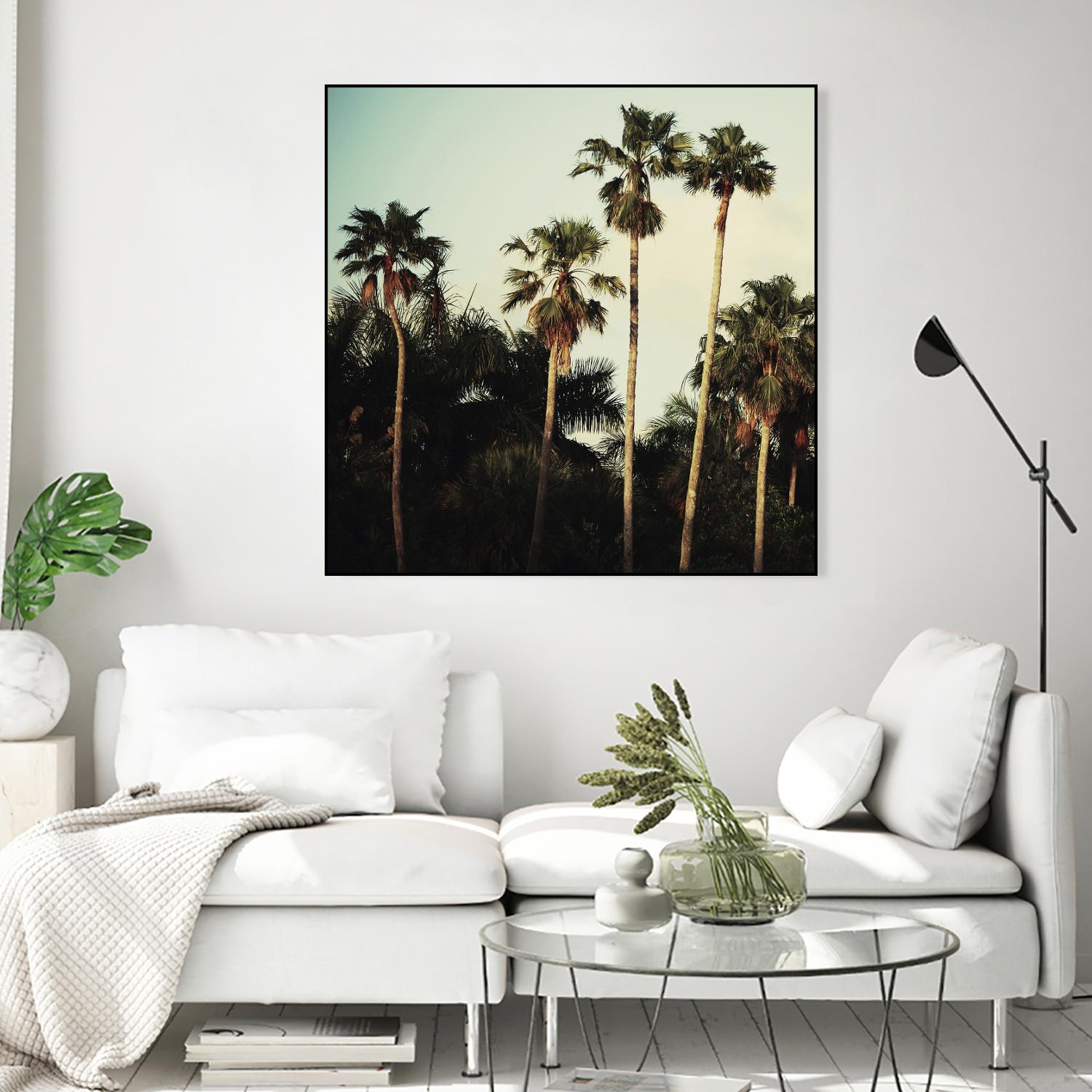 Beverly Hills I by Chelsea Victoria on GIANT ART - green botanical palm tree