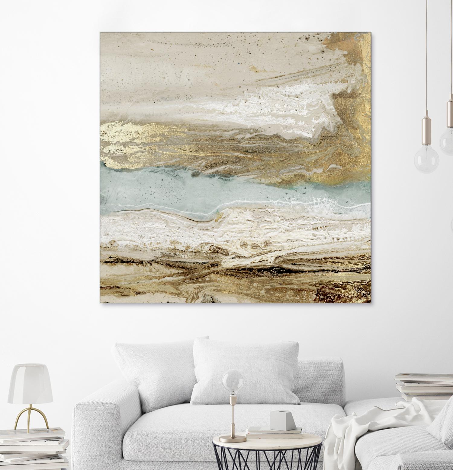 Playa Secreto II by Wendy Kroeker on GIANT ART - beige abstract