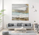 Playa Secreto II Teal Version by Wendy Kroeker on GIANT ART - blue abstract