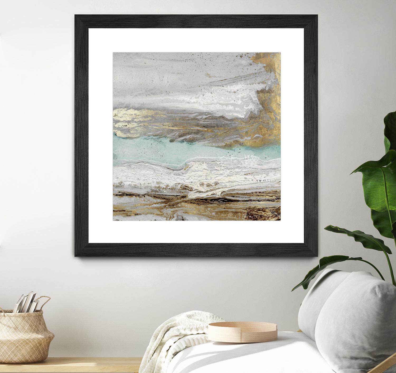 Playa Secreto II Teal Version by Wendy Kroeker on GIANT ART - blue abstract