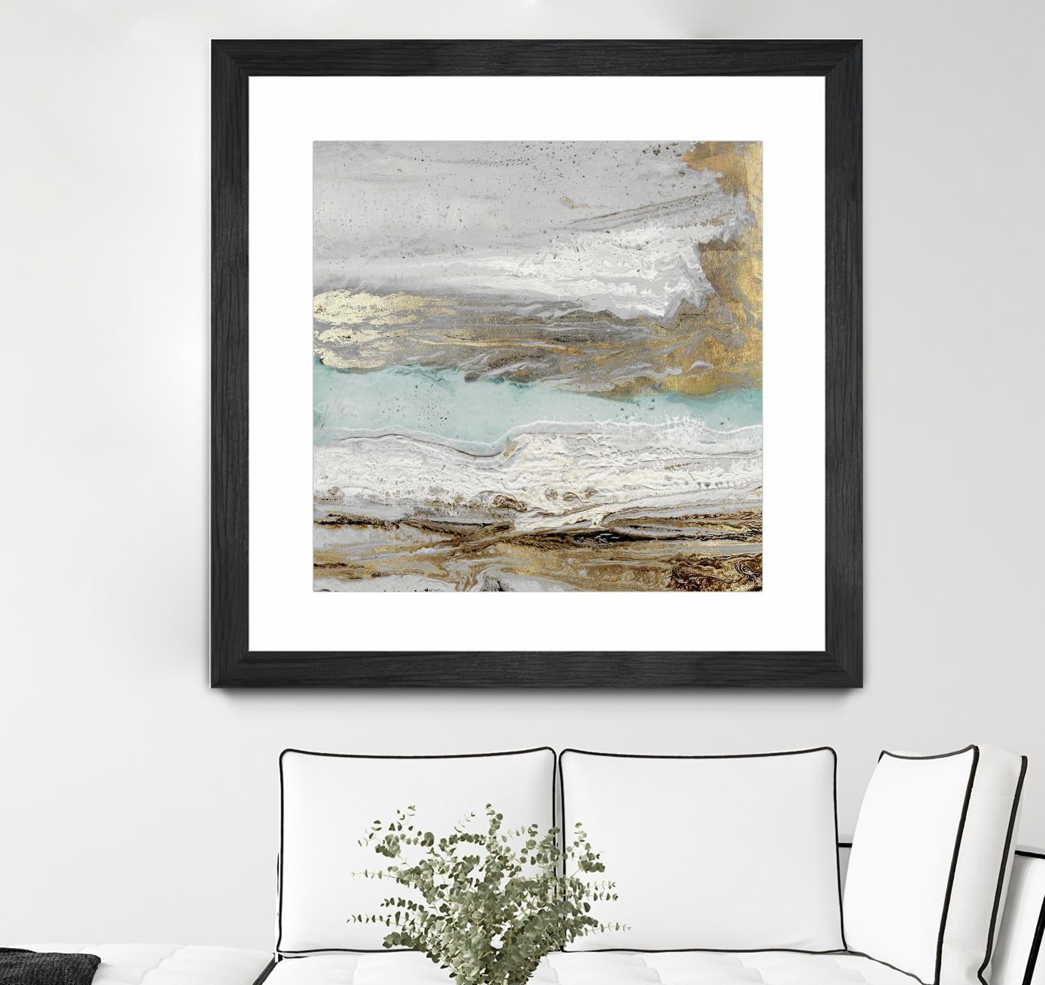 Playa Secreto II Teal Version by Wendy Kroeker on GIANT ART - blue abstract