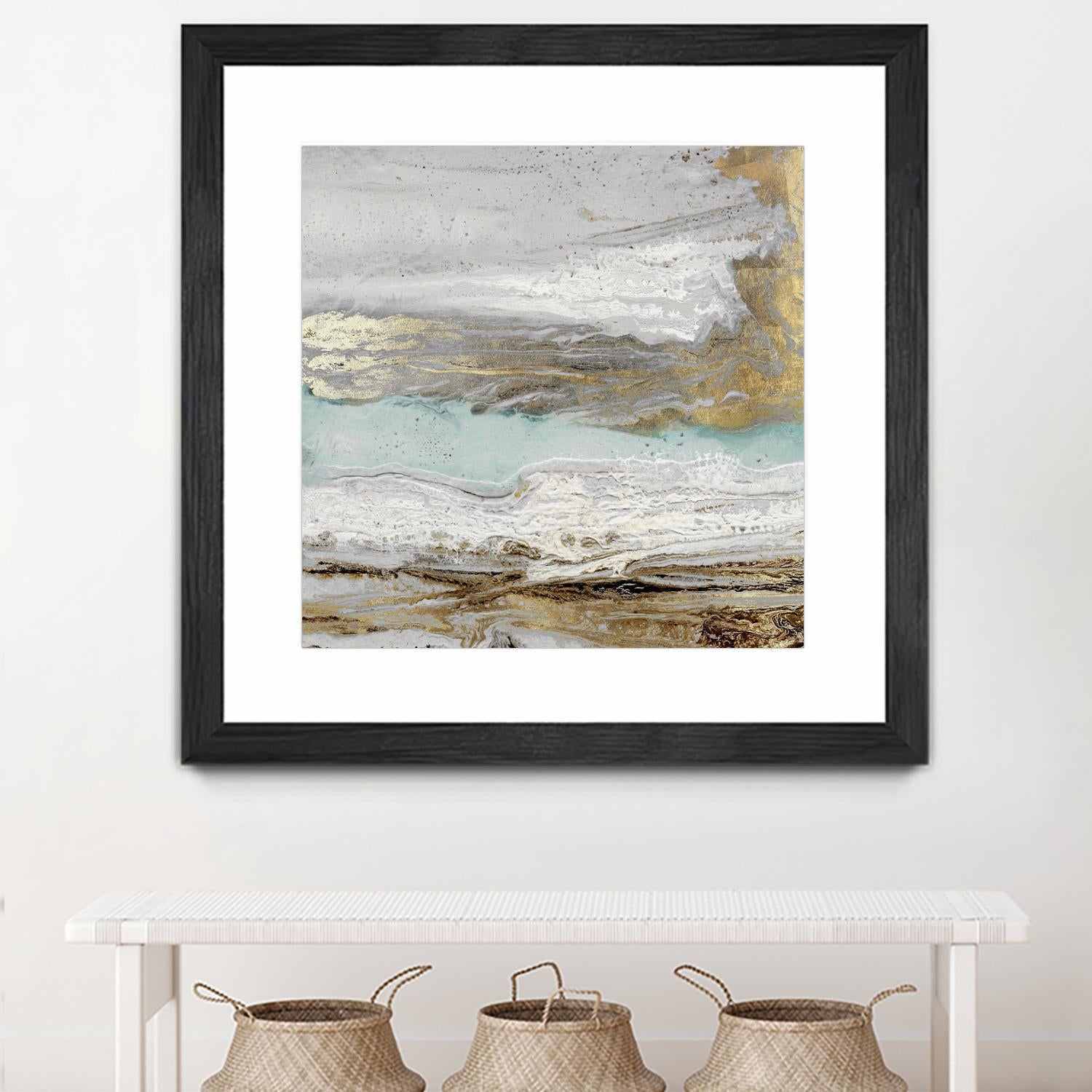 Playa Secreto II Teal Version by Wendy Kroeker on GIANT ART - blue abstract