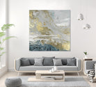 Playa Secreto III Indigo Version by Wendy Kroeker on GIANT ART - blue abstract
