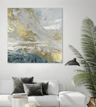 Playa Secreto III Indigo Version by Wendy Kroeker on GIANT ART - blue abstract