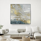 Playa Secreto III Indigo Version by Wendy Kroeker on GIANT ART - blue abstract