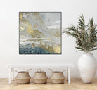 Playa Secreto III Indigo Version by Wendy Kroeker on GIANT ART - blue abstract