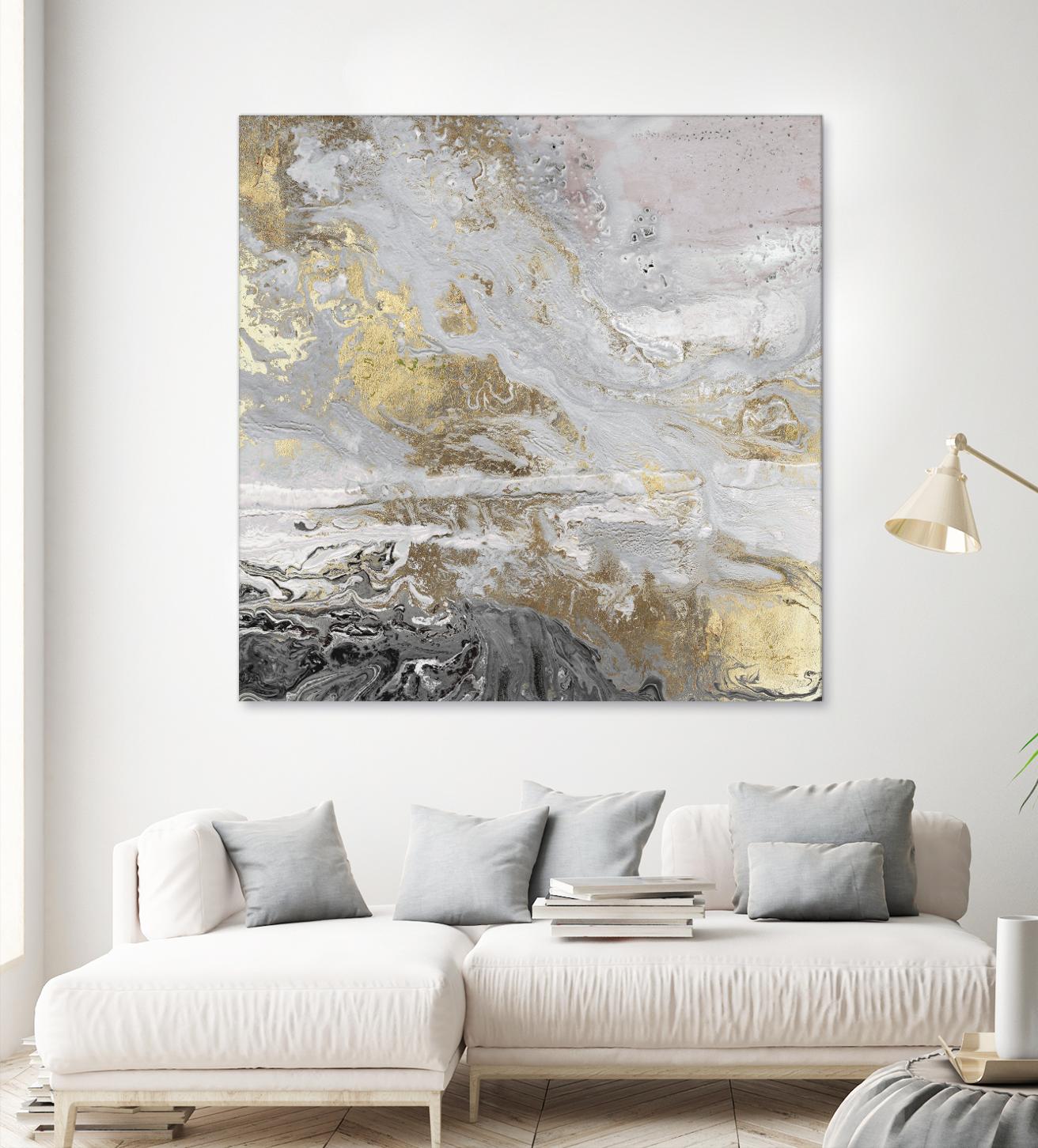 Playa Secreto III Lavender Version by Wendy Kroeker on GIANT ART - white abstract