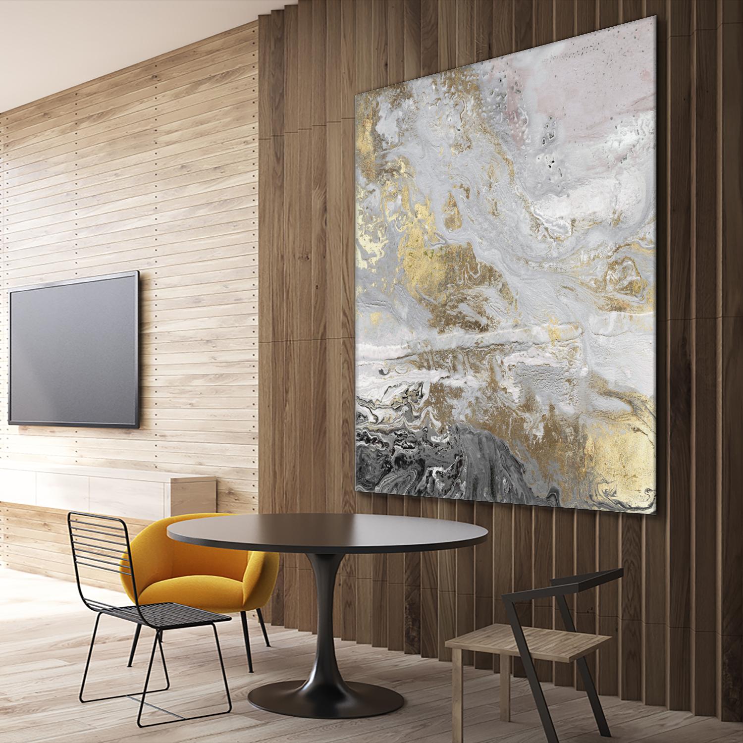 Playa Secreto III Lavender Version by Wendy Kroeker on GIANT ART - white abstract