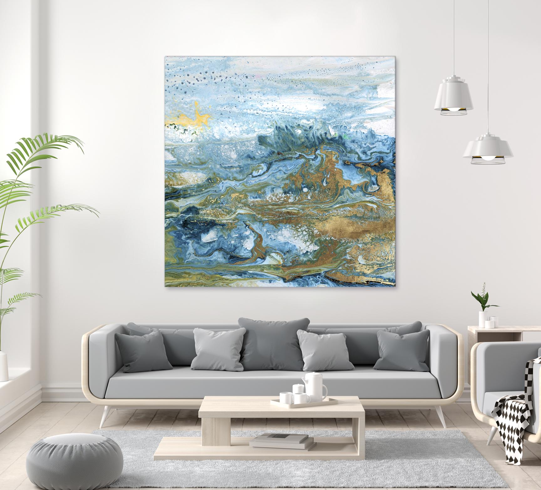 Geode II by Wendy Kroeker on GIANT ART - gold abstract