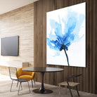 Blue Poppy II by Wendy Kroeker on GIANT ART - white floral