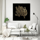 Gold Coral II by Aimee Wilson on GIANT ART - gold nautical