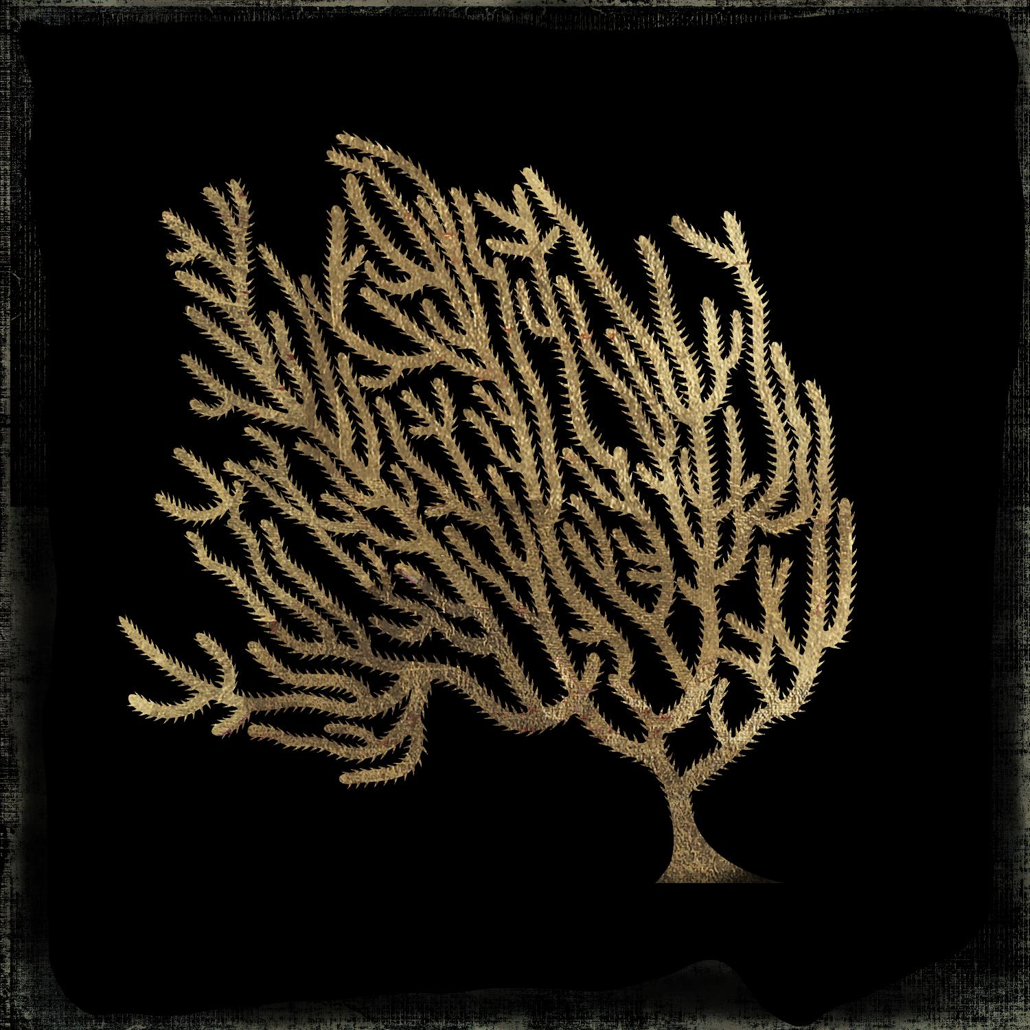 Gold Coral II by Aimee Wilson on GIANT ART - gold nautical