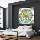 Medalion Inka by Aimee Wilson on GIANT ART - yellow contemporary