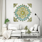 Medalion Inka by Aimee Wilson on GIANT ART - yellow contemporary