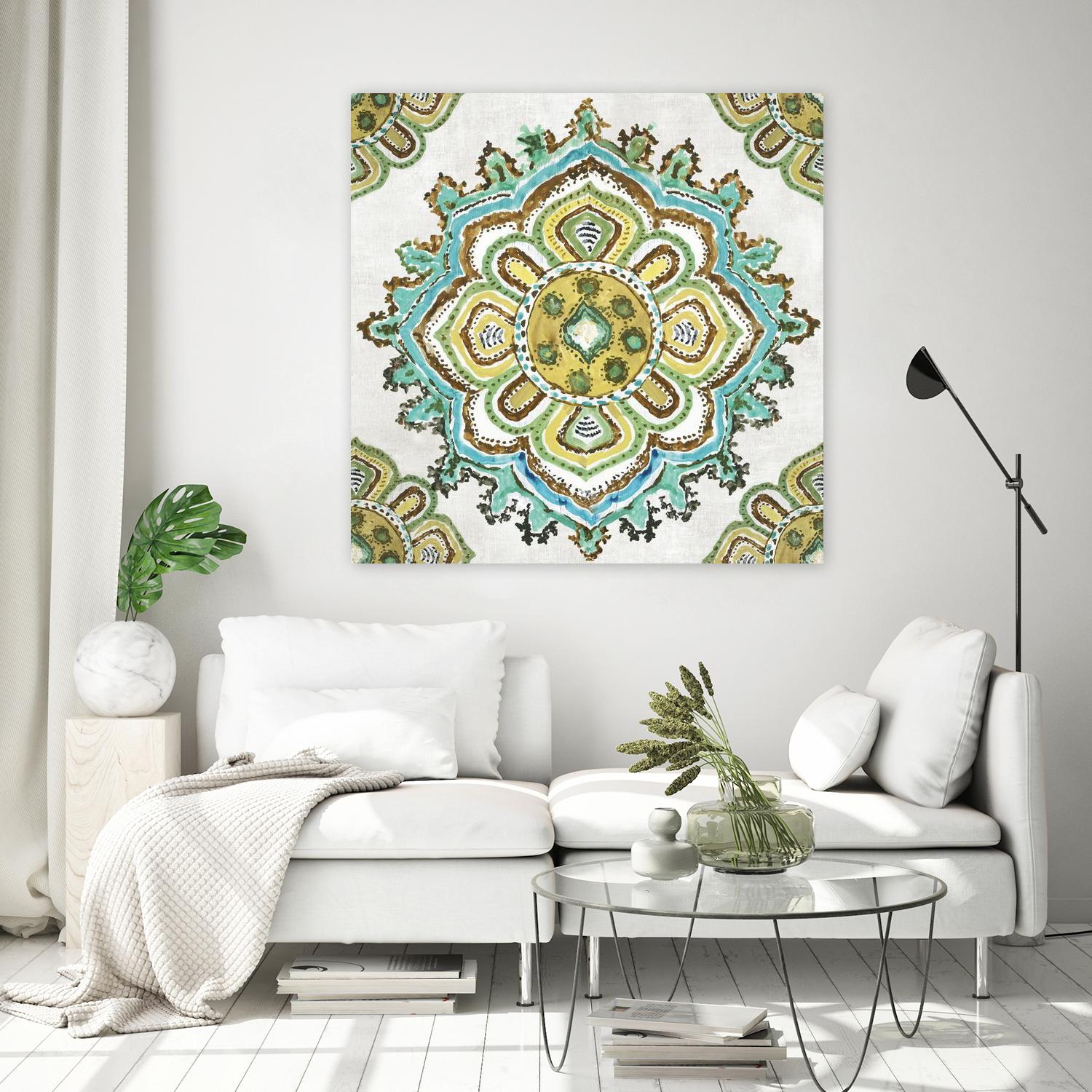 Medalion Inka by Aimee Wilson on GIANT ART - yellow contemporary