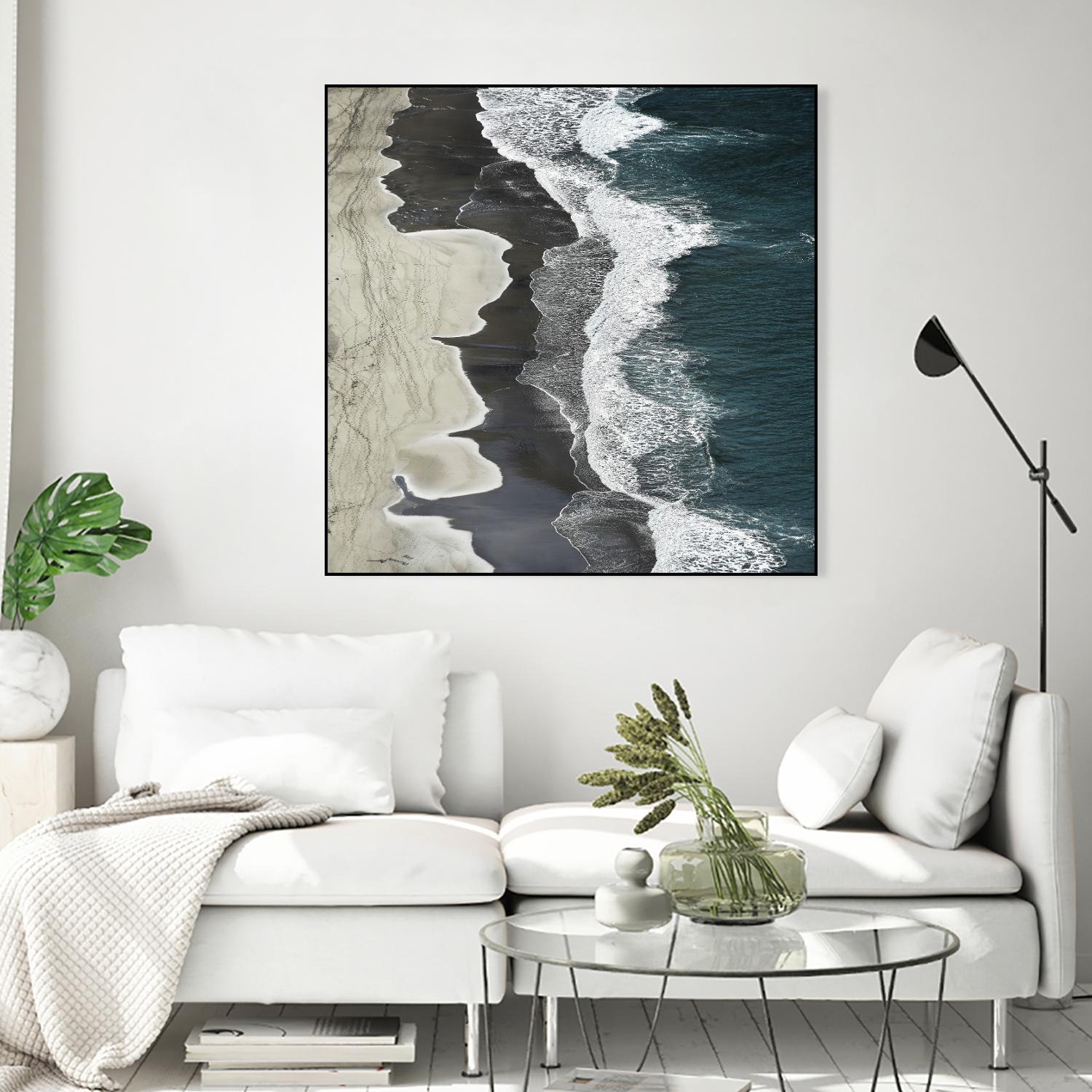 Molenaar - Running Waves by 1X on GIANT ART - grey landscape