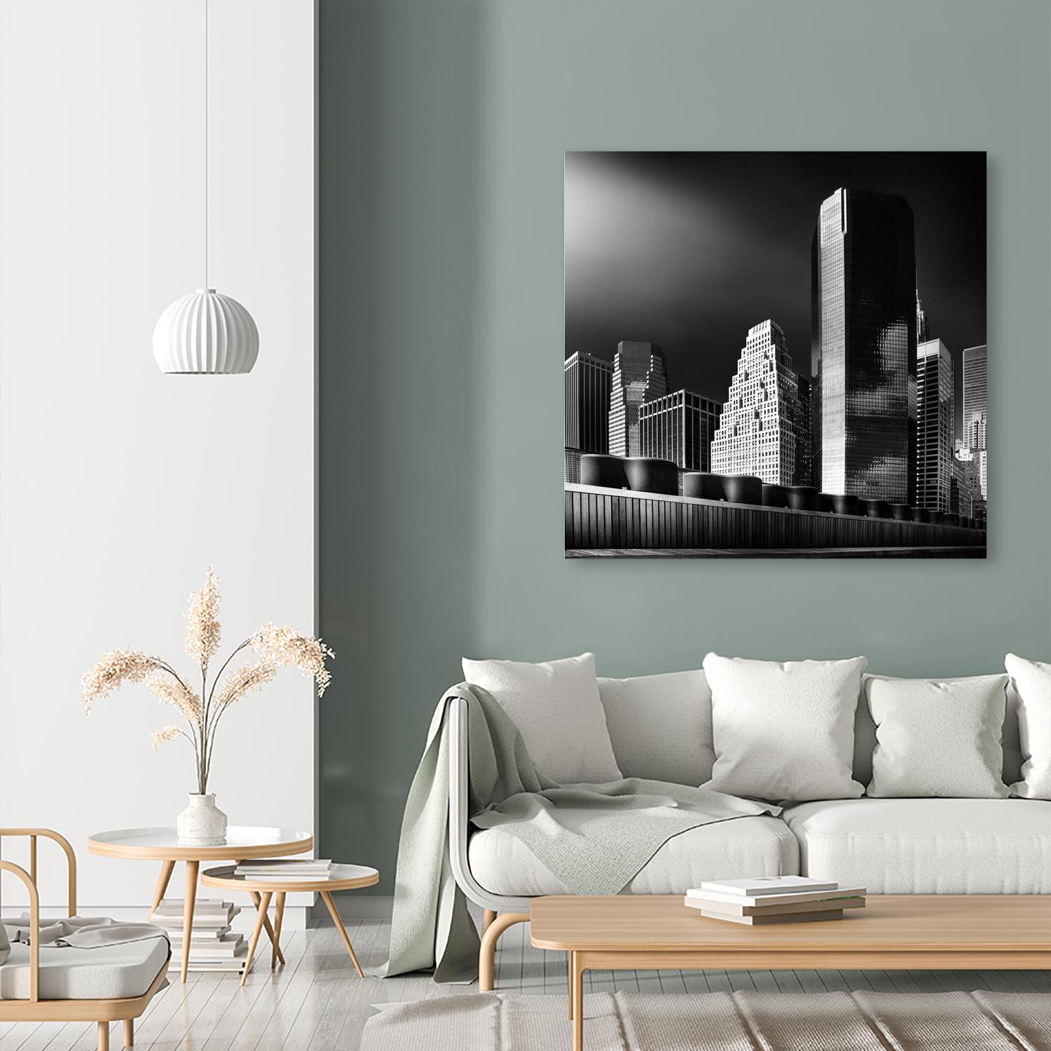 Skyline by Bauer 1X on GIANT ART - black city scene