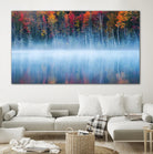 Fan - Morning Reflection by 1X on GIANT ART - blue photo art