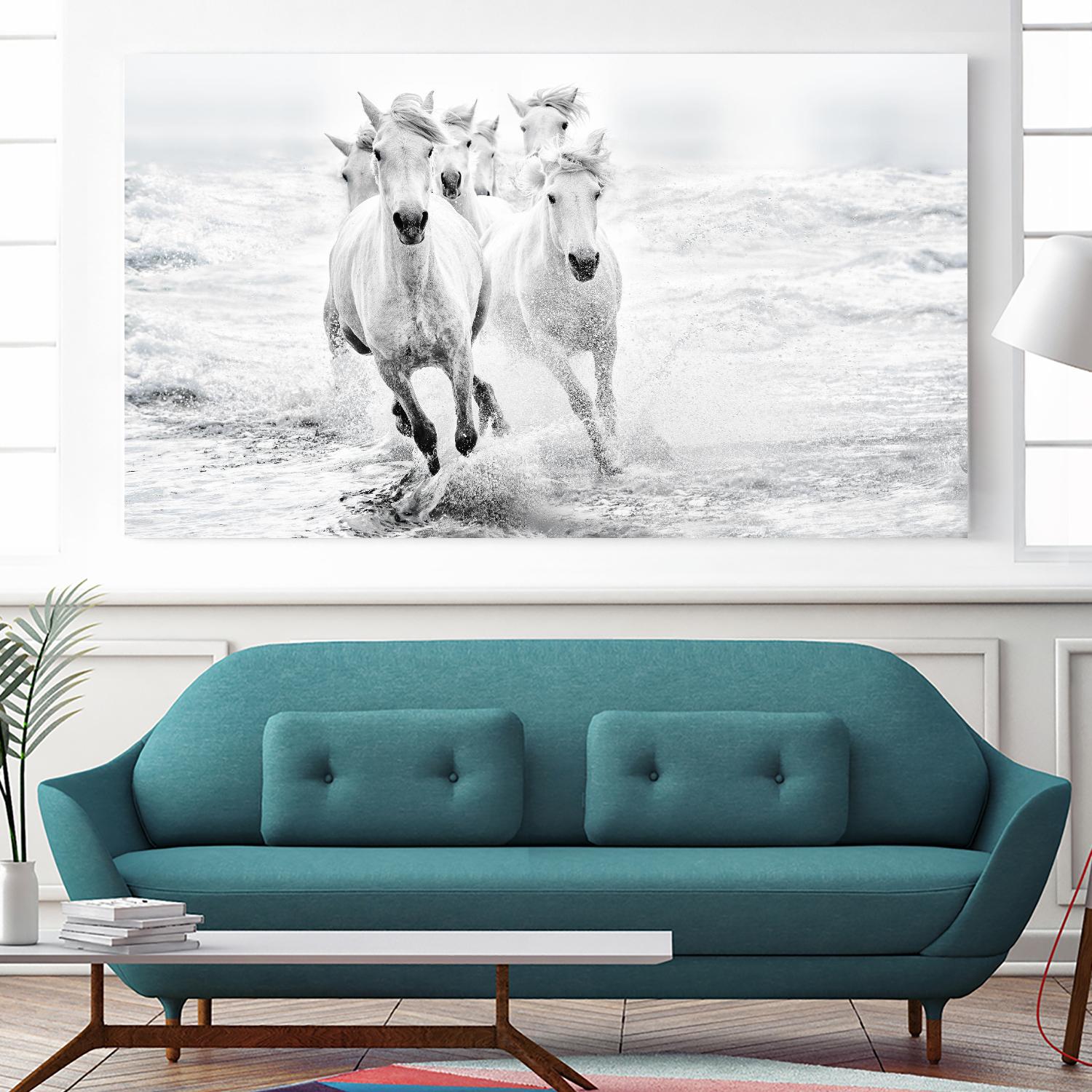 Bressy - Running in the sea by 1X on GIANT ART - white photo art