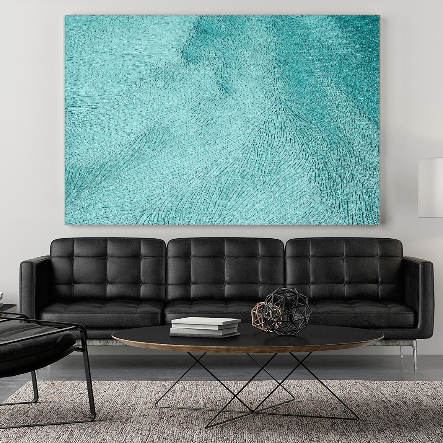Cracks by Elena 1X on GIANT ART - blue landscape
