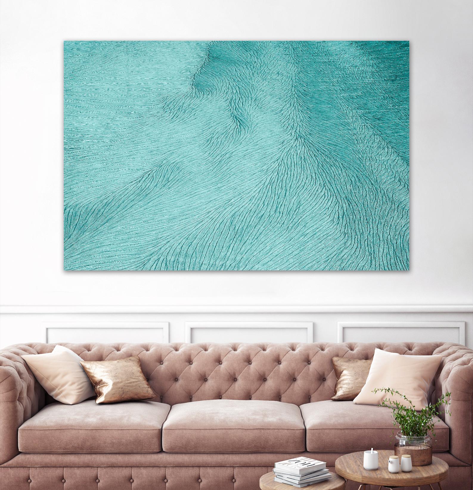 Cracks by Elena 1X on GIANT ART - blue landscape
