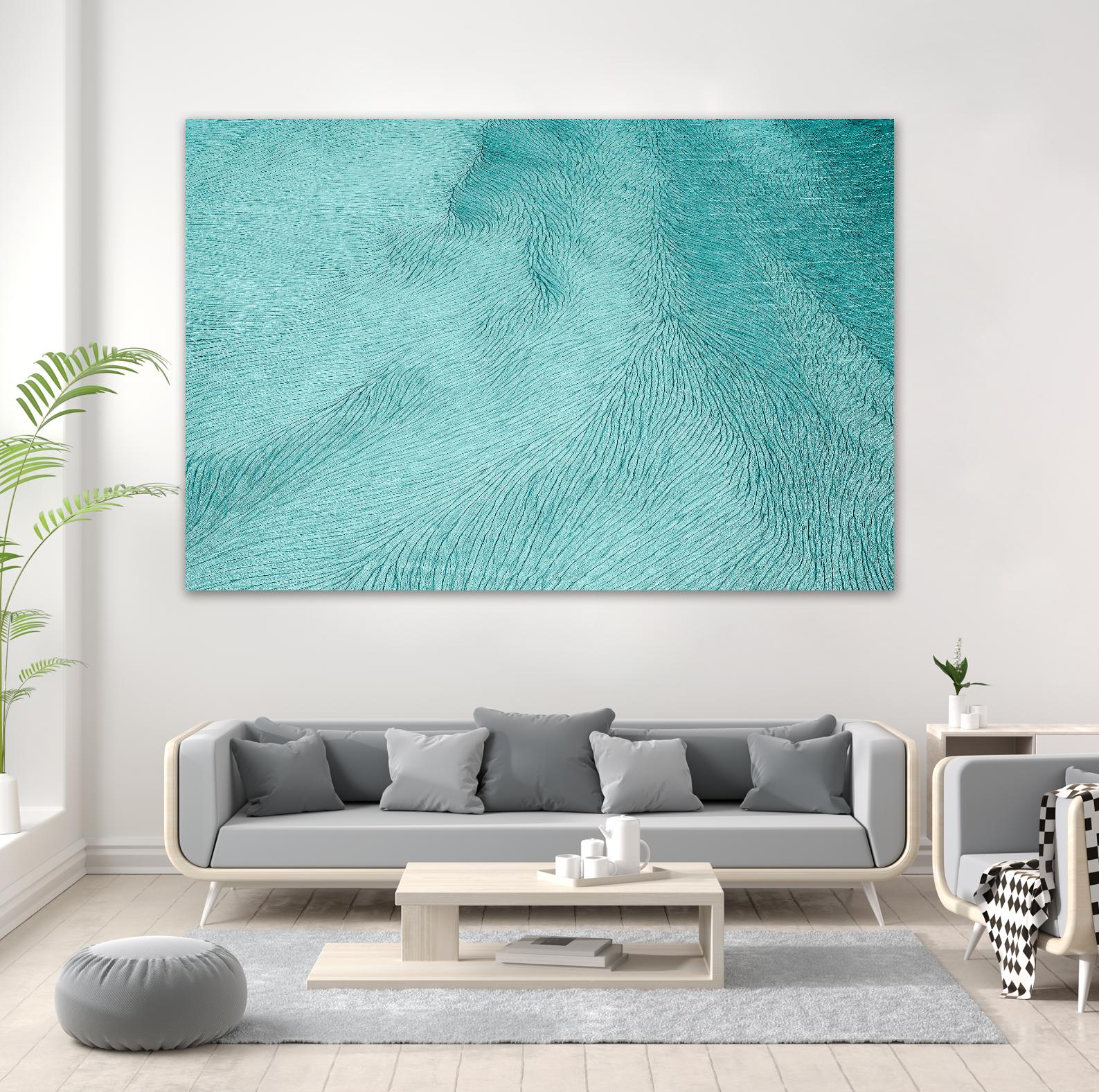 Cracks by Elena 1X on GIANT ART - blue landscape