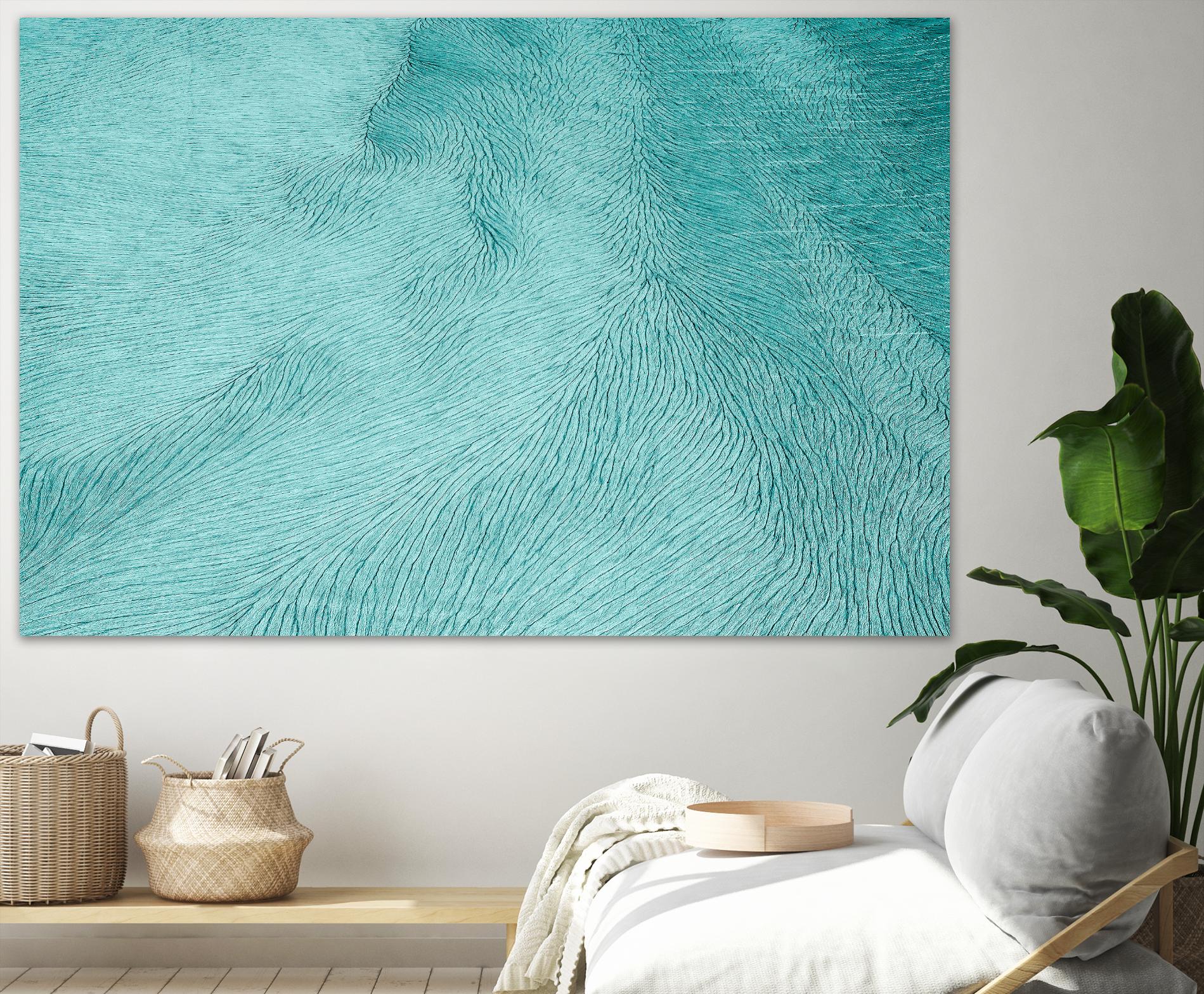 Cracks by Elena 1X on GIANT ART - blue landscape