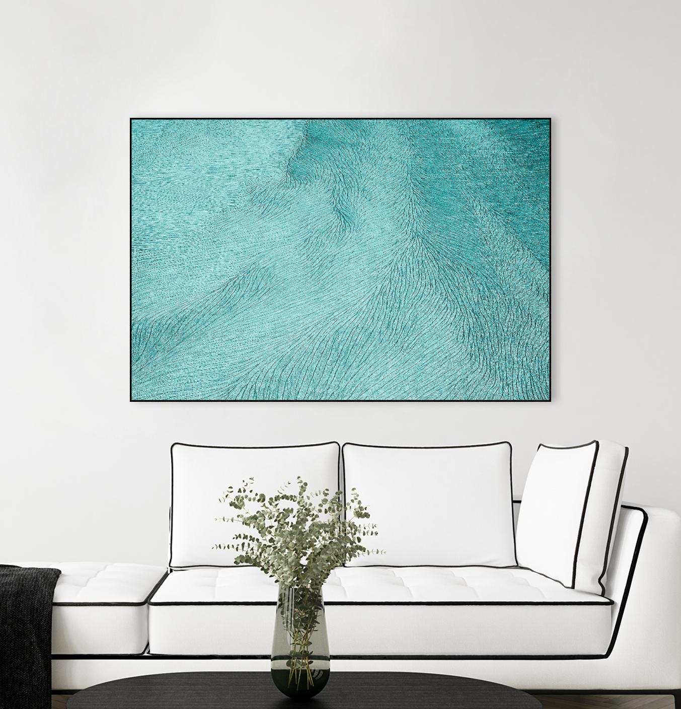 Cracks by Elena 1X on GIANT ART - blue landscape