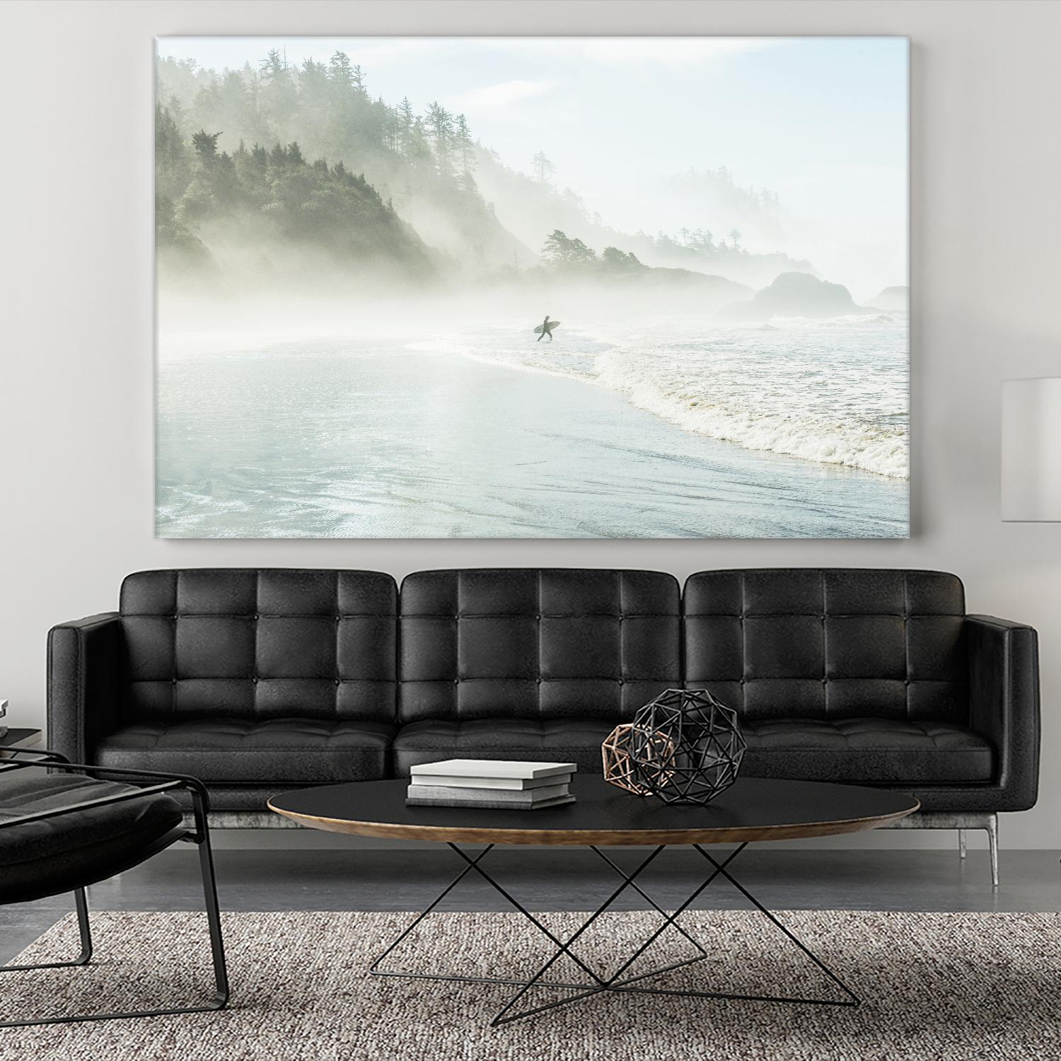 Suhrie - Catching the Morning Surf by 1X on GIANT ART - blue landscape